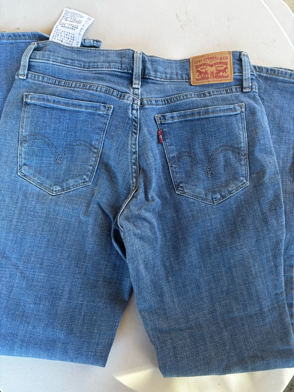 Levi's Blue Denim Jeans with Signature Back Pockets